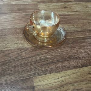 2 set vintage Jeanette co tea cups with plates